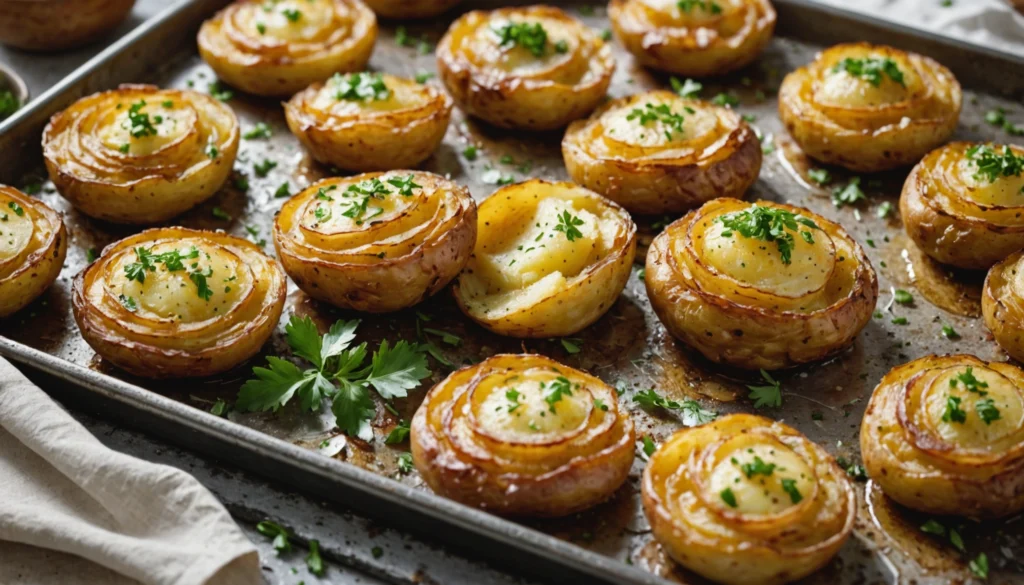 recette pommes de terre écrasées au four