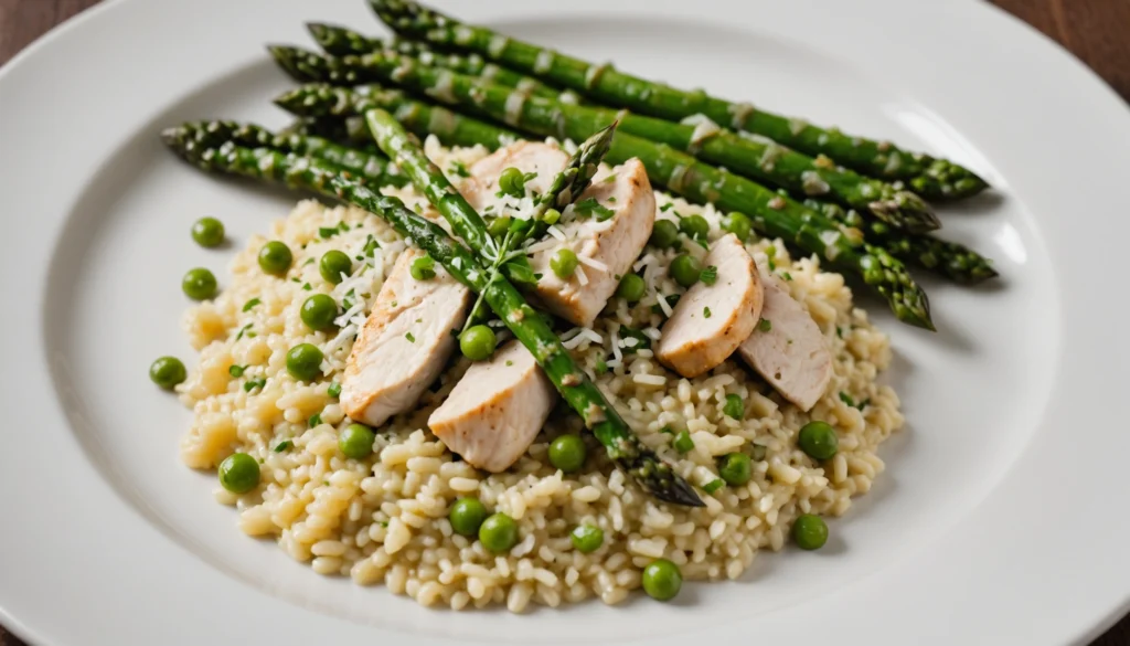 risotto poulet asperge