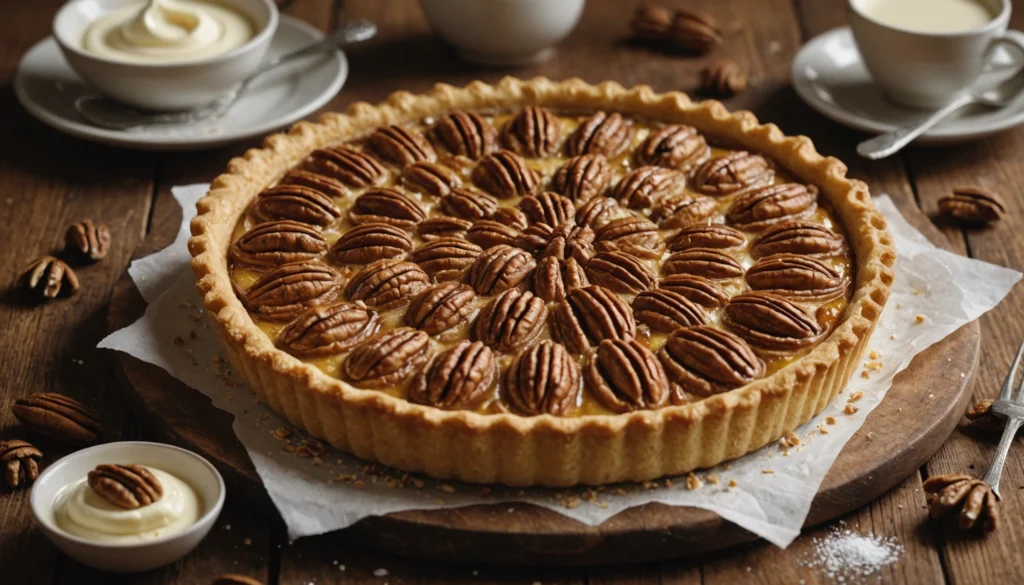 tarte vanille pecan